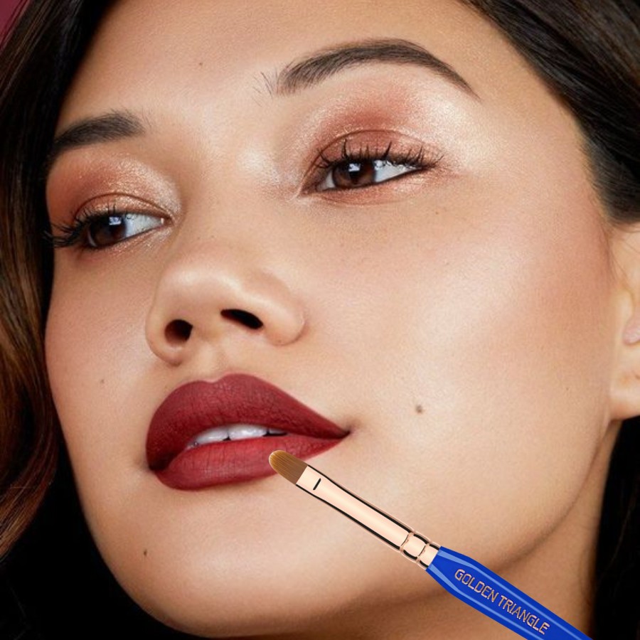 Cọ Che Khuyết Điểm Hoặc Tô Màu Môi Chuyên Nghiệp Bdellium Tools Golden Triangle B542 Bold Lip